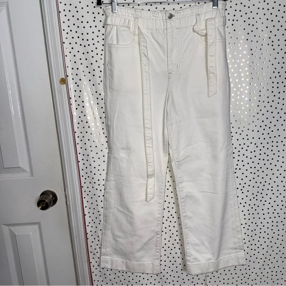 J.Crew White Wide-Leg Pants NWT